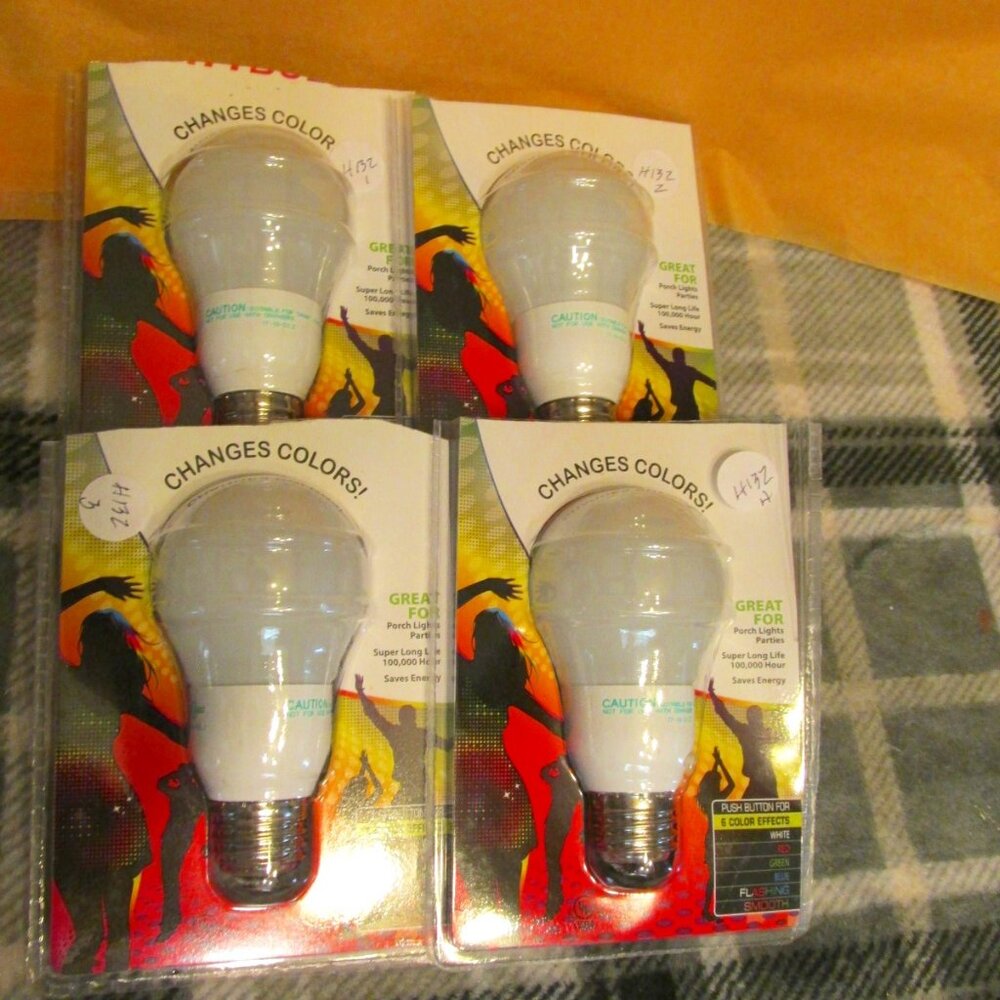 H132-Color Changing Bulb--Has 6 Color Affects